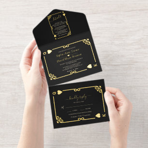 Tout En Un Invitation Casino de luxe Las Vegas Poker Mariage Real Foil
