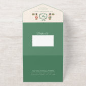 Tout En Un Invitation Casse-noisette Whimsical Monogram Bow Photos (Extérieur)