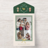 Tout En Un Invitation Casse-noisette Whimsical Monogram Bow Photos (Intérieur)