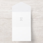 Tout En Un Invitation Create Your Own white  (Intérieur)