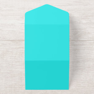 Tout En Un Invitation Créez votre propre cyan minimaliste