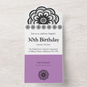 Tout en un Invitation d'anniversaire