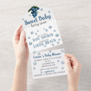 Tout En Un Invitation de Baby Shower Tout-en-Un