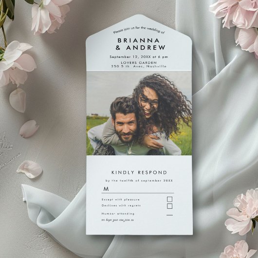 Tout En Un Invitation de mariage tout-en-un
