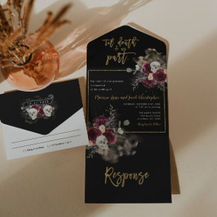 Tout En Un Invitation de mariage tout-en-un Dark Romance goth