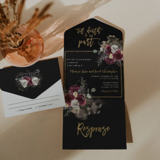 Tout En Un Invitation de mariage tout-en-un Dark Romance goth