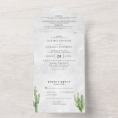 Tout En Un Invitation de mariage tout-en-un | Désert Boho Cac (À l'intérieur)