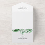 Tout En Un Invitation de mariage tropical tout-en-un (Dehors)