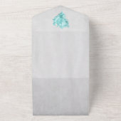 Tout En Un Invitation de mariage turquoise Conch Shell (Dehors)