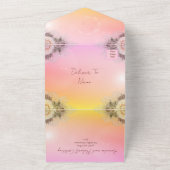Tout En Un Invitation de superposition Rose de coucher de sol (Dehors)
