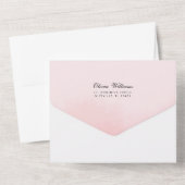 Tout En Un Invitation Douche de mariée moderne. (Verso)
