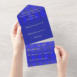 Tout En Un Invitation du Mariage Agincourt Monogram