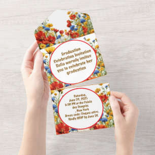 Tout En Un Invitation d'une soirée de graduation élégante mod