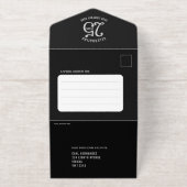 Tout En Un Invitation Elegant Foiled Tear-Off 25 Years in Business  (Extérieur)