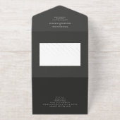 Tout En Un Invitation Élégant Foliage Mariage personnalisé (Extérieur)