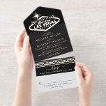 Tout En Un Invitation Elégant Las Vegas Destination Mariage Real Foil<br><div class="desc">Célébrez en style avec ces invitations de mariage tout-en-un mariage avec un papier à papier moulé élégant et très tendance avec une carte RSVP facile à déchirer. Le design est facile à personnaliser avec votre libellé d'événement spécial et vos invités seront ravis quand ils reçoivent ces invitations tout-en-un fabuleux. Les...</div>