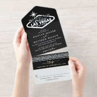 Elégant Las Vegas Destination Mariage Real Foil