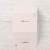 Tout En Un Invitation Élégant Mariage de script photo (Extérieur)