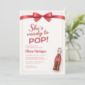 Tout en Un Invitation Fête Bébé Soda Prêt à Explos (Debout devant)