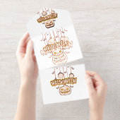 Tout En Un Invitation Halloween (Détachable)
