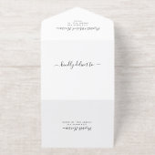 Tout En Un Invitation Heureusement Jamais Après Le Mariage De Fête Récep (Extérieur)