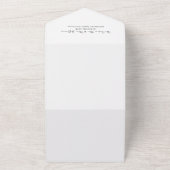 Tout En Un Invitation irlandaise inspirée avec RSVP (Dehors)