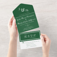 Invitation irlandaise inspirée avec RSVP