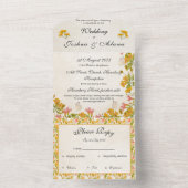 Tout En Un Invitation jaune pâturage (À l'intérieur)