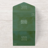 Tout En Un Invitation La Collection Mariage Verdure & Or (Extérieur)