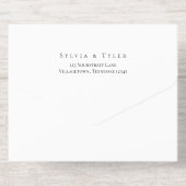 Tout En Un Invitation Mariage de remplissage simple (Verso)