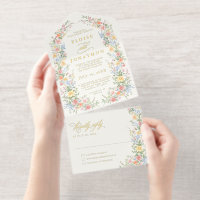Mariage Floral de Jardin Orné de Pastel Doux de Pr