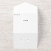 Tout En Un Invitation Mariage photo Flap Foil (Extérieur)