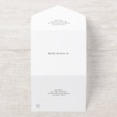 Tout En Un Invitation Mariage photo moderne minimal (Extérieur)