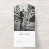 Tout En Un Invitation Mariage photo moderne minimal (Intérieur)