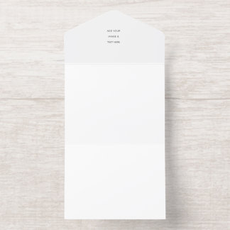 Tout En Un Invitation Minimaliste Blanc Élégant pour Toutes les Occasion