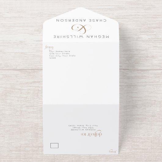 Tout En Un Invitation Modern At Last Text (Extérieur)