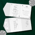Tout En Un Invitation Monogramme Mariage de carte de jeu Real Foil Press<br><div class="desc">Célébrez dans le style avec cette feuille réelle élégante et très tendance pressée tout en une invitation de mariage avec une déchirure facile RSVP. Ce design est facile à personnaliser avec votre libellé d'événement spécial et vos invités seront ravis quand ils reçoivent ces invitations fabuleux. Les éléments mariages correspondants se...</div>