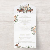 Tout En Un Invitation Monogramme | Mariage du manoir anglais équestre (Intérieur)