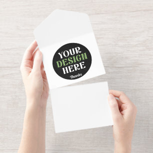 Tout En Un Invitation personnalisé, unique, élégant et minimaliste kiss