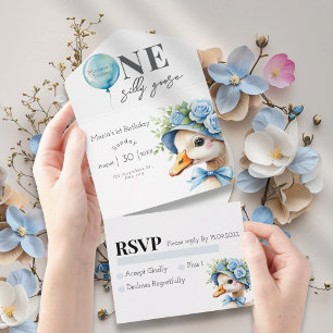 Tout En Un Invitation pour le 1er anniversaire de One Silly G