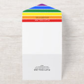 Tout En Un Invitation Rainbow Heart Nothing Fancy Just Love LGBTQ (Extérieur)