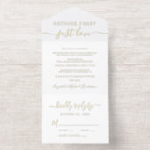 Tout En Un Invitation Rien De Fancy Just Love Mariage Réception (Intérieur)