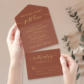 Tout En Un Invitation Rien De Fancy Just Love Mariage Réception Décontra