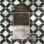 Tout En Un Invitation Rustic Copper Brown Wedding