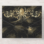 Tout En Un Invitation Soirée d'Halloween des Araignées d'or (Verso)