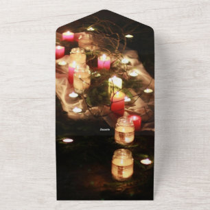 Tout En Un Invitation tout-en-un Candlelight – Personnalisabl