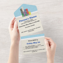 Invitation tout-en-un des blocs de Future Chemist