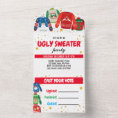 Tout En Un Invitation unique pour une soirée pull moche (À l'intérieur)