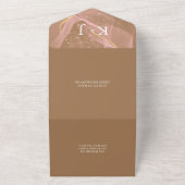 Tout en un Mariage Floral Rustic Invitation (Dehors)