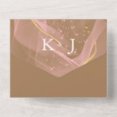 Tout en un Mariage Floral Rustic Invitation (Verso)